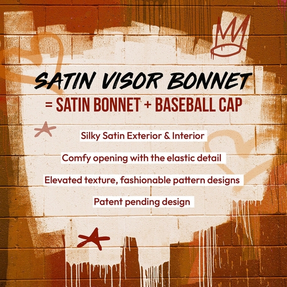 ⭐4/$15 Red by Kiss x Keyshia Cole Satin Visor Bonnet - Picture 8 of 9